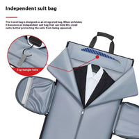 Waterproof Suit Travel Bag – Foldable 36–55L Backpack with Shoe & Wet/Dry Compartments