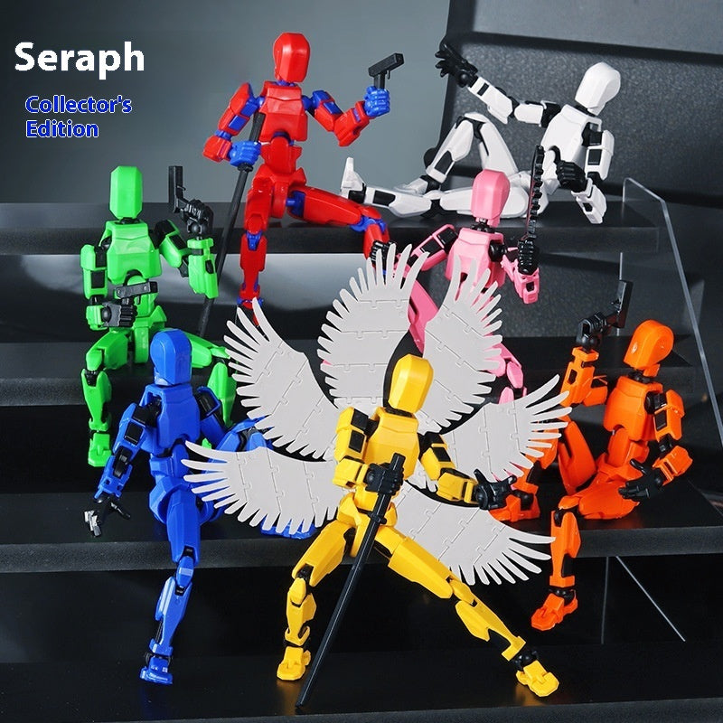 Multi‑Jointed Shapeshift Robot Figure – 3D‑Printed Movable Action Model with Weapons & Accessories What Else You Got?