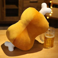 Funny Meat Bone Plush Pillow – Soft Dog-Bone Cushion for Pet Lovers & Home Decor
