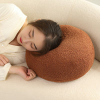Plush Knotted Donut & Flower Pillow – Cozy Teddy Velvet Cushion in Multiple Styles | Christian Home Decor