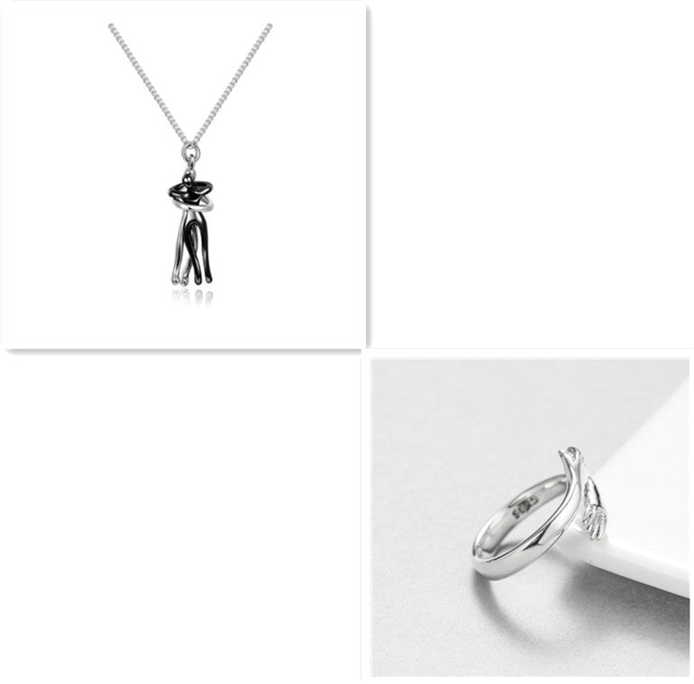 Love Hug Necklace Unisex Men Women Couple Jewelry Simple Temperament Clavicle Chain Valentines Day Lover Gift What Else You Got?