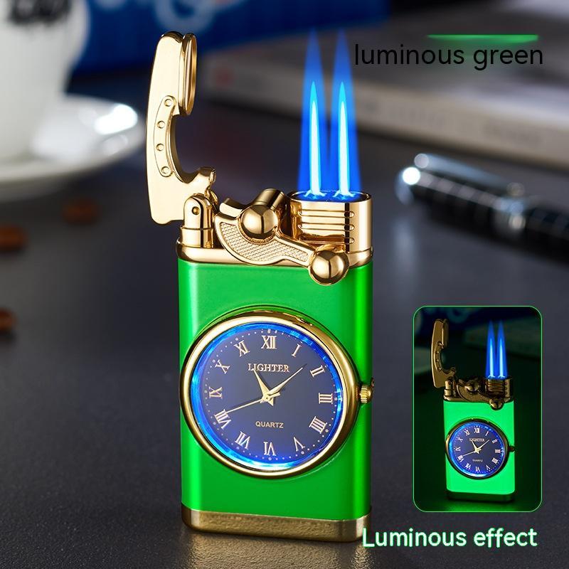 2‑in‑1 Watch Lighter – Real Dial Wristwatch with Windproof Blue Flame Torch (Refillable Butane What Else You Got?