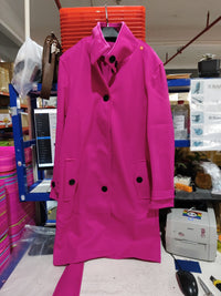 Women’s Medium-Length Casual Coat – Polyester Long-Sleeve Jacket S–2XL