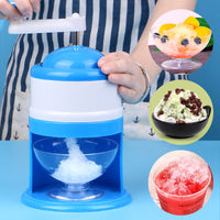 Hand Crank Ice Shaver & Smoothie Maker - Portable Manual Ice Crusher for Snow Cones, Frozen Drinks & Summer Treats