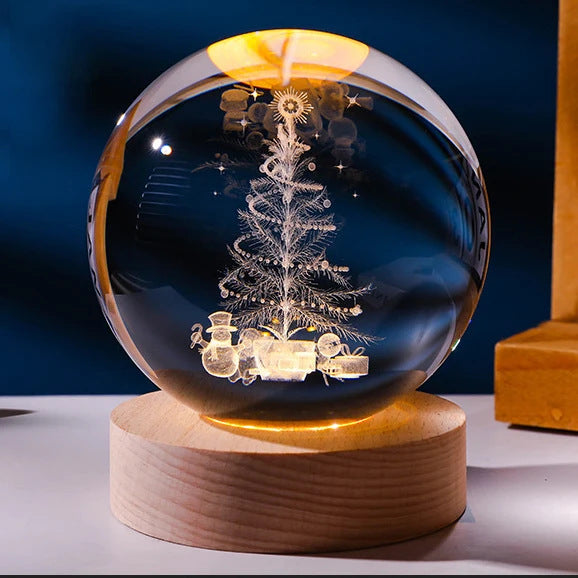 Luminous Starry Sky And Planets Moon Moon Crystal Ball Small Night Lamp Projection Ambience Light Creative Gift New Strange Gift What Else You Got?