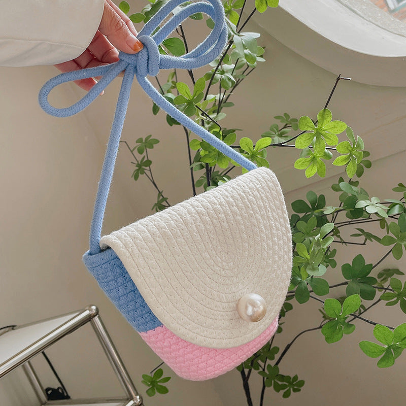 Small Pearl Flip Flap Fashion Straw Bag What Else You Got?
