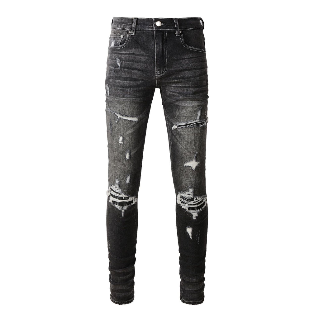 Men’s Slim Skinny Jeans – Close‑Fitting Stretch Denim (Retro Black, Mid‑Waist, All‑Season) What Else You Got?