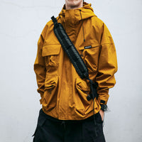 Men's Windproof Hooded Jacket - 3D Pocket Casual Outerwear in Multiple Colors