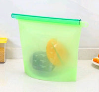 EcoFresh Silicone Vacuum Storage Bags - Keep Food Fresher Longer with Airtight Seal