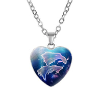 Divine Zodiac Heart Pendant Necklace - 12 Constellations & Bible Verse Gift
