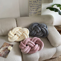 Personalized Ring Knot Plush Pillow – Custom Throw Cushion for Sofa & Home Decor