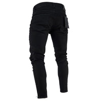 Men's Comfort Fit Stretch Jeans - Classic Pencil Pants for Everyday Wear