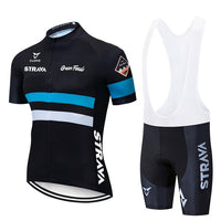 Premium Summer Cycling Jersey & Bib Shorts Set - Men's Breathable Bike Clothing with Coolmax Gel Pad - Ride in Comfort & Style