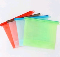 EcoFresh Silicone Vacuum Storage Bags - Keep Food Fresher Longer with Airtight Seal