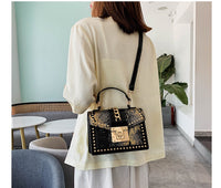 Alligator-Print PU Mini Shoulder Bag – Women’s Crossbody Purse with Chain Strap