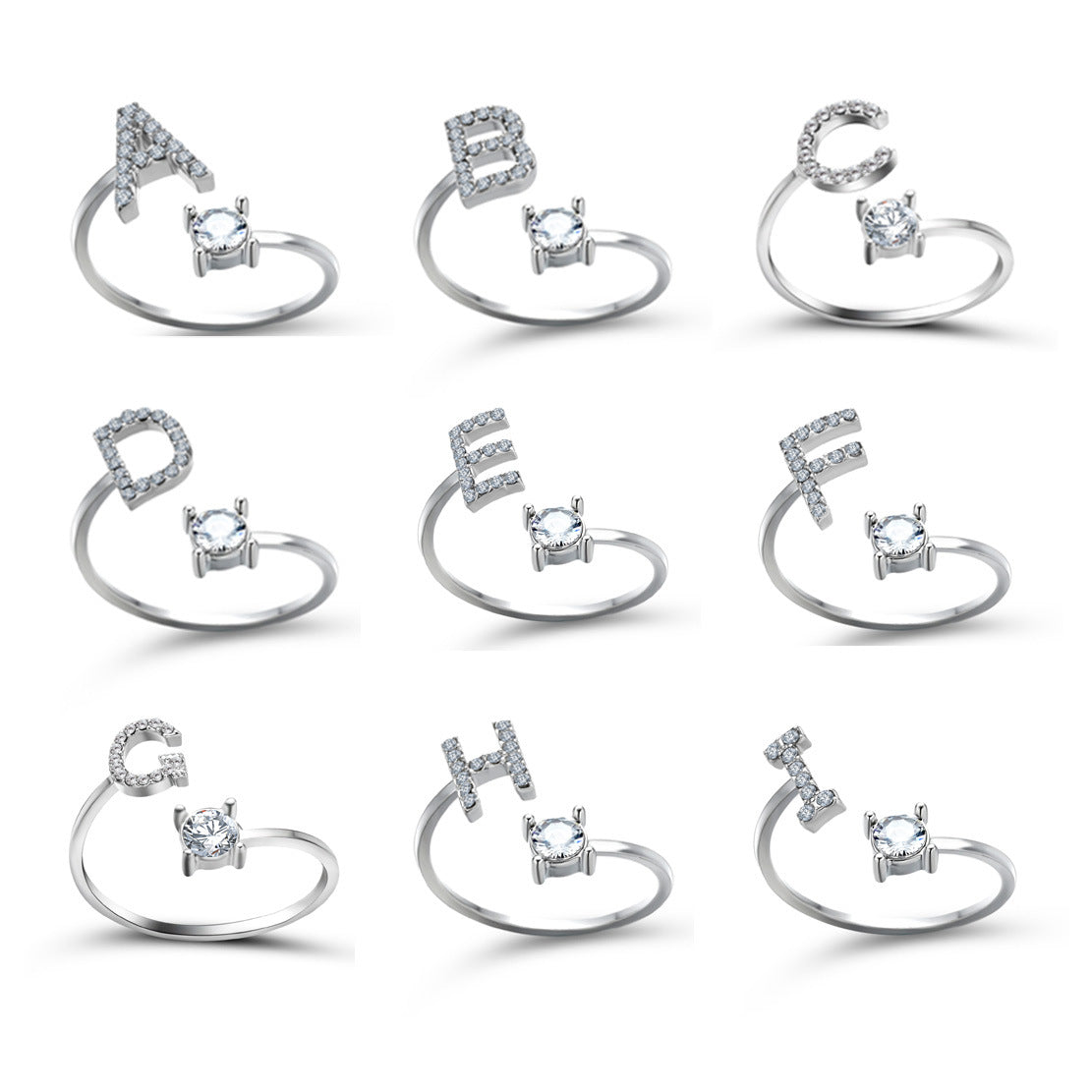New Design Adjustable 26 Initial Letter Ring Fashion Jewelry For Women Simple Elegant Jewelry What Else You Got?