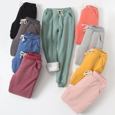 Lamb Velvet Padded Sweatpants - Cozy Christian Comfort Wear