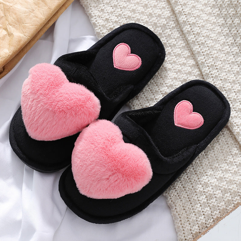 Cute Love Slipper Winter Warm Fluffy Shoes Home Slippers For Valentine's Day What Else You Got?