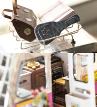 Happy Camper Miniature Dollhouse Trailer – DIY Wooden Craft Kit for Christian Families | Faith-Based Family Fun & Creativity