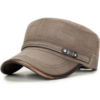 Stylish Middle-Aged Christian Flat Cap - Sun Protection & Comfort - Adjustable Size
