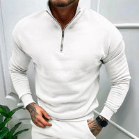 Heavenly Comfort Men's Zip-Up Sweatshirt: Warm Fleece-Lined Long Sleeve Top for Fall & Winter