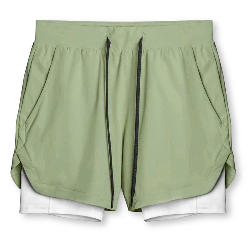 Sports Casual Quick-drying Double-layer Two-in-one Running Shorts What Else You Got?