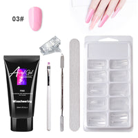 Heavenly Hands: Painless Crystal Gel Nail Art Set with UV/LED Lamp - No Paper Holders Needed