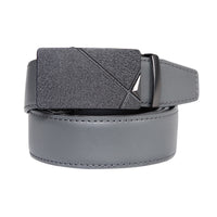 Ratchet Automatic Buckle Leather Belt for Men – Sliding Buckle Dress Belt