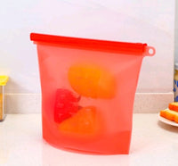 EcoFresh Silicone Vacuum Storage Bags - Keep Food Fresher Longer with Airtight Seal