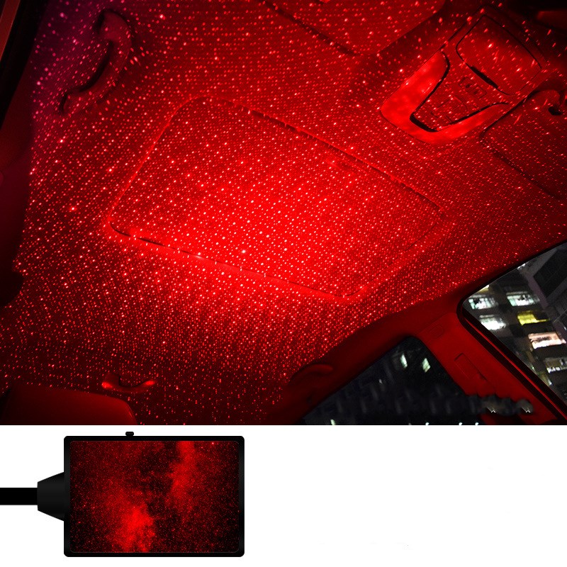 USB Starry Sky Car Light Projector – Galaxy LED Interior Ambient Lighting with Voice Control What Else You Got?