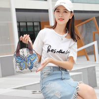 Jacquard Elephant Pattern Tote Bag – Artistic Shell-Shape Shoulder Bag