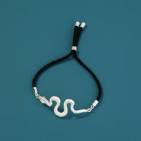 Glow-in-the-Dark Silver Snake Oil Necklace - Faith-Inspired Jewelry