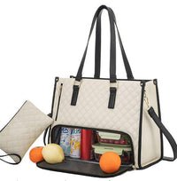 Women's Insulated Lunch Bag with Laptop Sleeve – Leak-Proof Tote for Meals & Tech