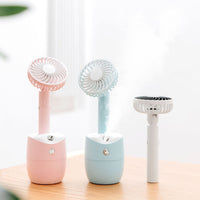 Breeze through dry air with this mini USB humidifier fan