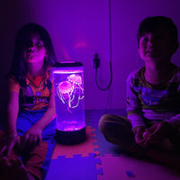 Glowing Jellyfish Aquarium Lamp - USB Powered LED Night Light with Mesmerizing Flowing Beads