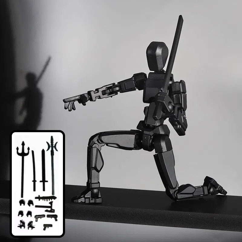 Multi‑Jointed Shapeshift Robot Figure – 3D‑Printed Movable Action Model with Weapons & Accessories What Else You Got?