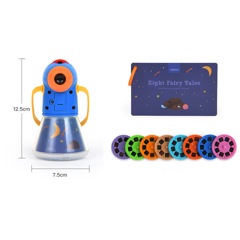 Children's Toy Storybook Torch Projector Kaleidoscope Sky Handrail Galaxy Night Light Up Cartoon Baby Toys Kids Educational Toys What Else You Got?