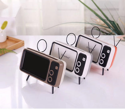Retro Mini Portable Bluetooth TV Speaker - Vintage Sound in a Compact Design