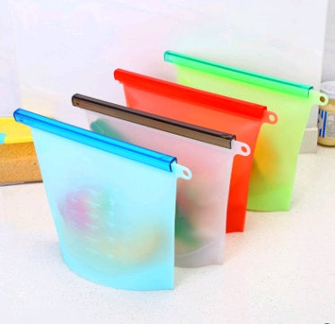 Silicone fresh-keeping bag vacuum sealed bag food  storage bag refrigerator food fruit storage bag What Else You Got?