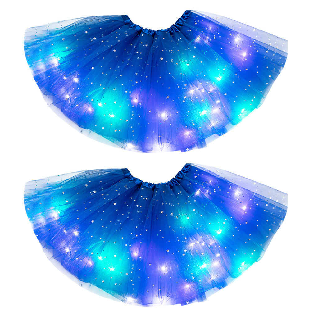 Magical & Luminous  LED Princess Halloween Tutu Skirt Sequins Shiny Skirt What Else You Got?