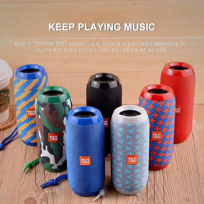 Portable Bluetooth Speaker 10W – Waterproof Wireless Subwoofer Soundbar