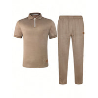 Elegant Christian Casual Polo & Pants Set - Modest Two-Piece Outfit for Men & Women