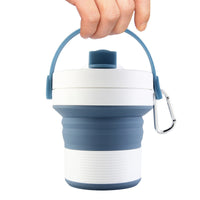 Foldable Silicone Travel Coffee Cup - 450ml - Eco-Friendly & Portable