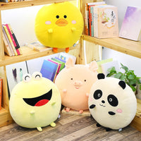 Adorable Doll Round Plush Pillow Toy – Soft Cuddle Gift for Kids & Home Decor