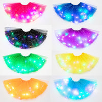 Glowing Princess Tutu Skirt with LED Lights – Magical Halloween Costume for Girls & Women