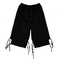 Men's Double-Layer Cropped Pants – Trendy Streetwear with Modern Splicing Design