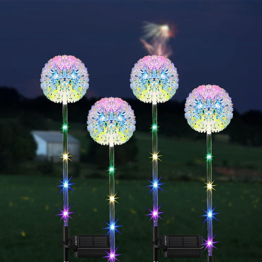 Solar Dandelion Garden Lights – Color-Changing LED Onion Ball Ground Lamps, Waterproof Outdoor Pathway Decor What Else You Got?