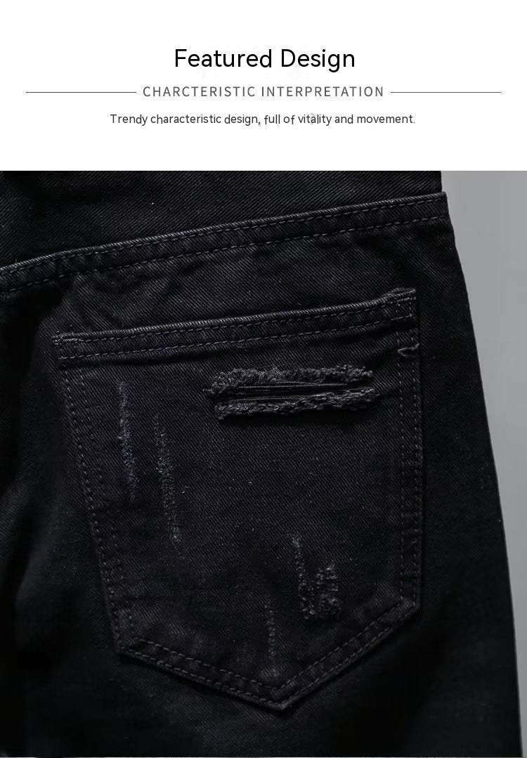 Summer Ripped Thin Denim Shorts Men What Else You Got?