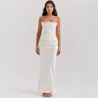 Women's Slim Tube Top Long Dress