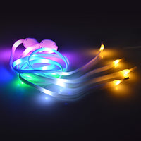 LED Neon Glow Shoelaces – Light-Up Shoe Laces for Night Events & Festivals